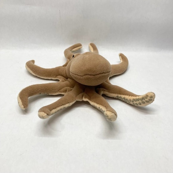 VINTAGE Smithsonian Oceanic Collection 10" Brown Octopus Realistic Stuffed Plush - Picture 6 of 9